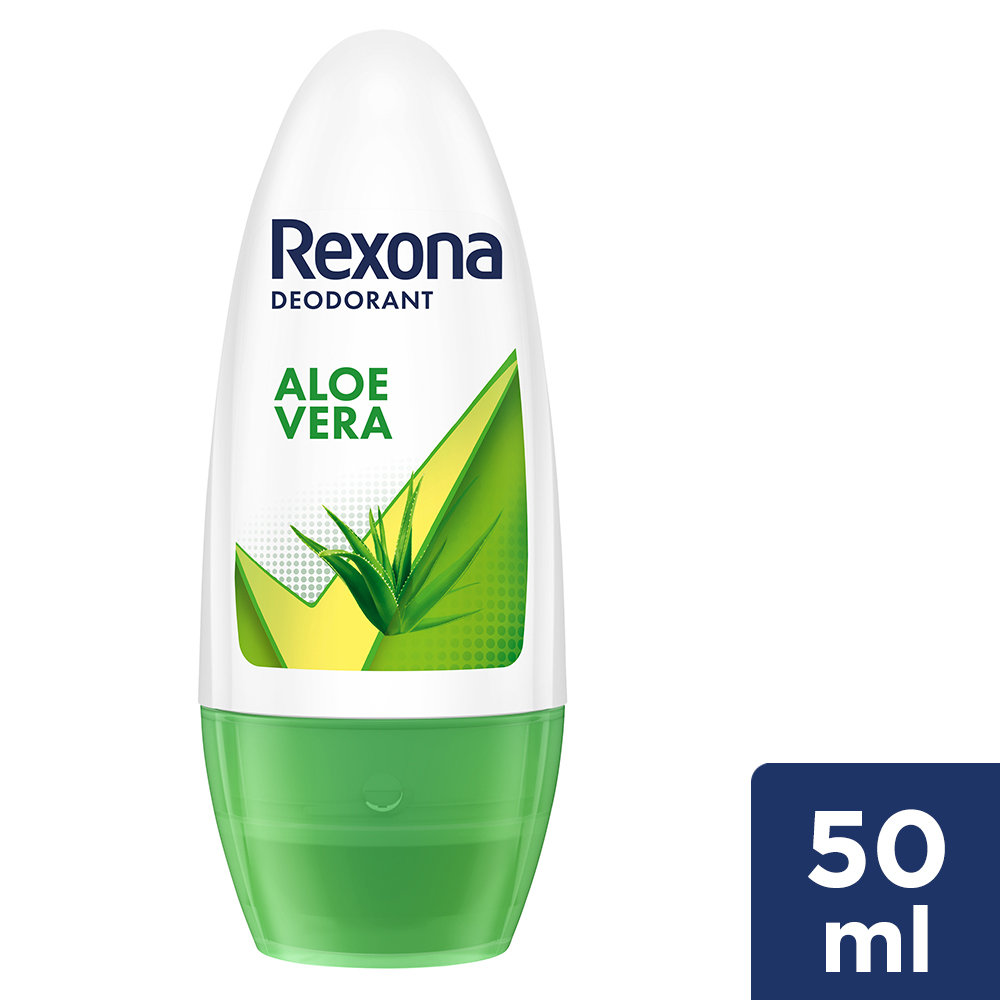 REXONA DEODORANT ALOE VERA ROLL ON 50ML, Pack of 1 REXONA DEODORANT ALOE VERA ROLL ON 50ML, Pack of 1