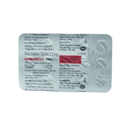 Ricosprin 2.5 Tablet 15's