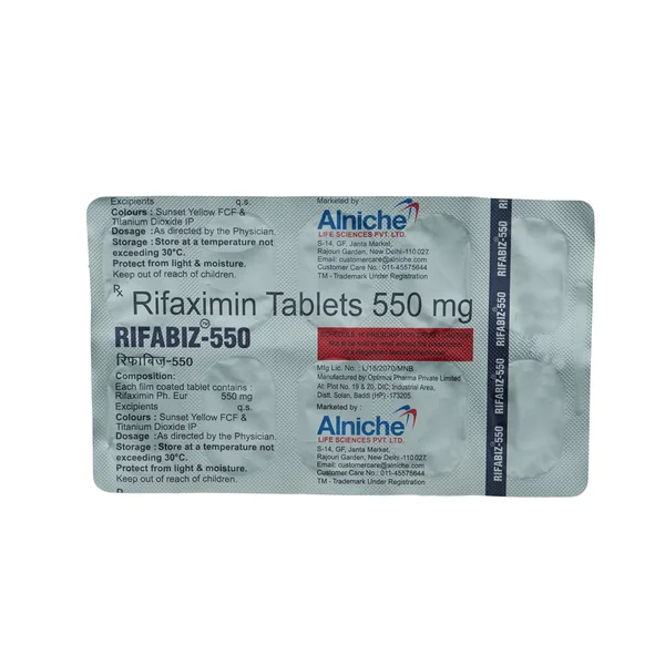 Rifabiz 550mg Tablet 10's