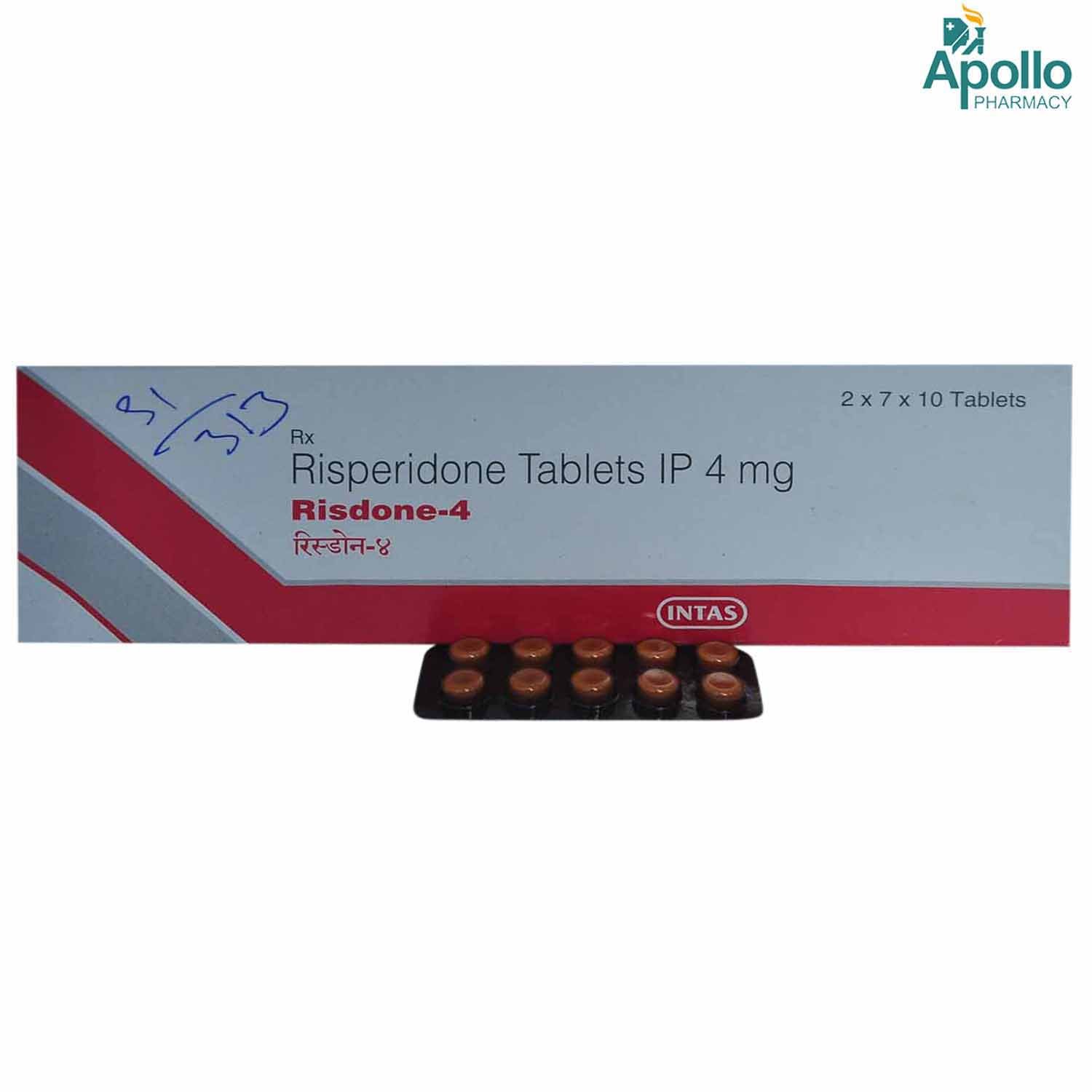 Risdone 4 Tablet 10's, Pack of 10 TABLETS Risdone 4 Tablet 10's, Pack of 10 TABLETS