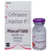Ritecef 1000mg Injection, Pack of 1 INJECTION