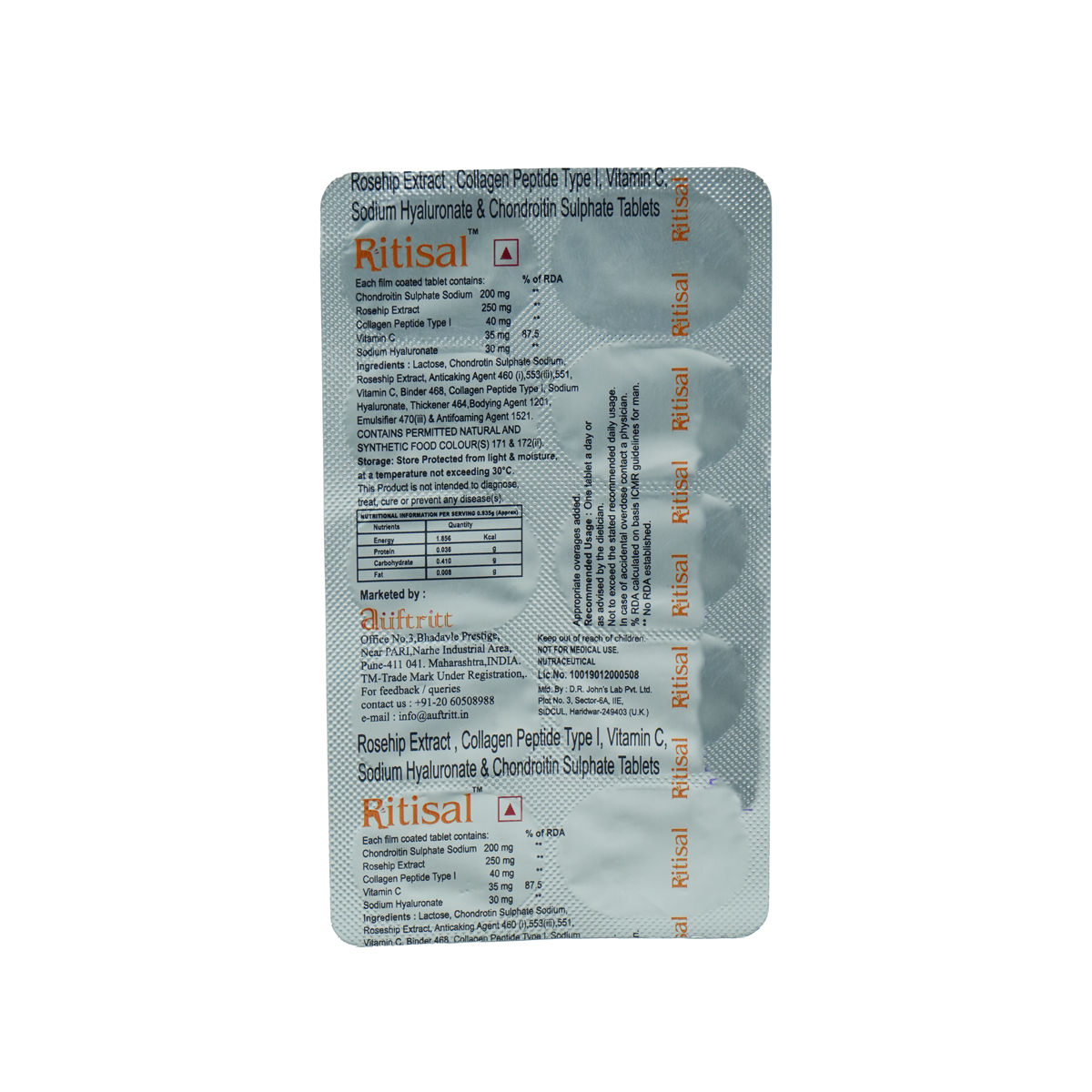 Ritisal Tablet 10's, Pack of 10 TABLETS