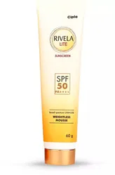 Rivela Lite SPF 50 PA++++ Sunscreen 60 gm, Pack of 1