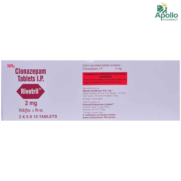 Rivotril 2 mg Tablet 15's