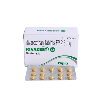 Rivazest 2.5 mg Tablet 14's, Pack of 14 TabletS