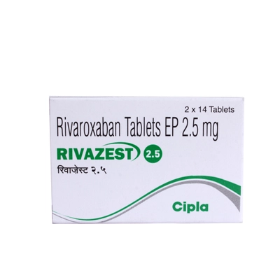 Rivazest 2.5 mg Tablet 14's, Pack of 14 TabletS