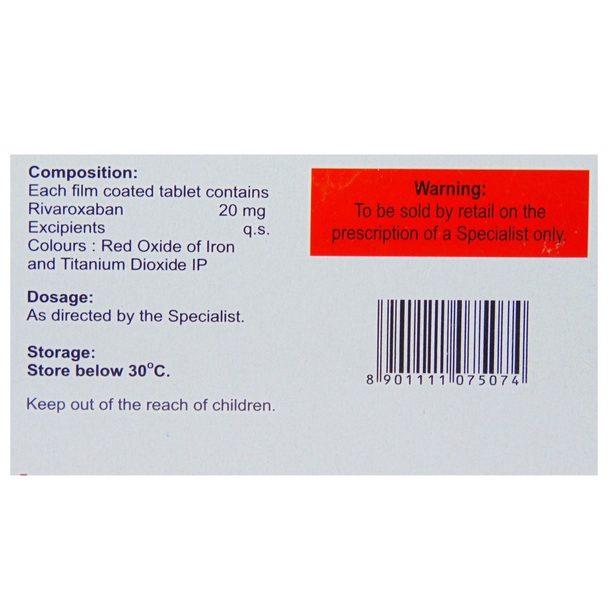 Rivatop-20 Tablet 14's, Pack of 14 TABLETS Rivatop-20 Tablet 14's, Pack of 14 TABLETS