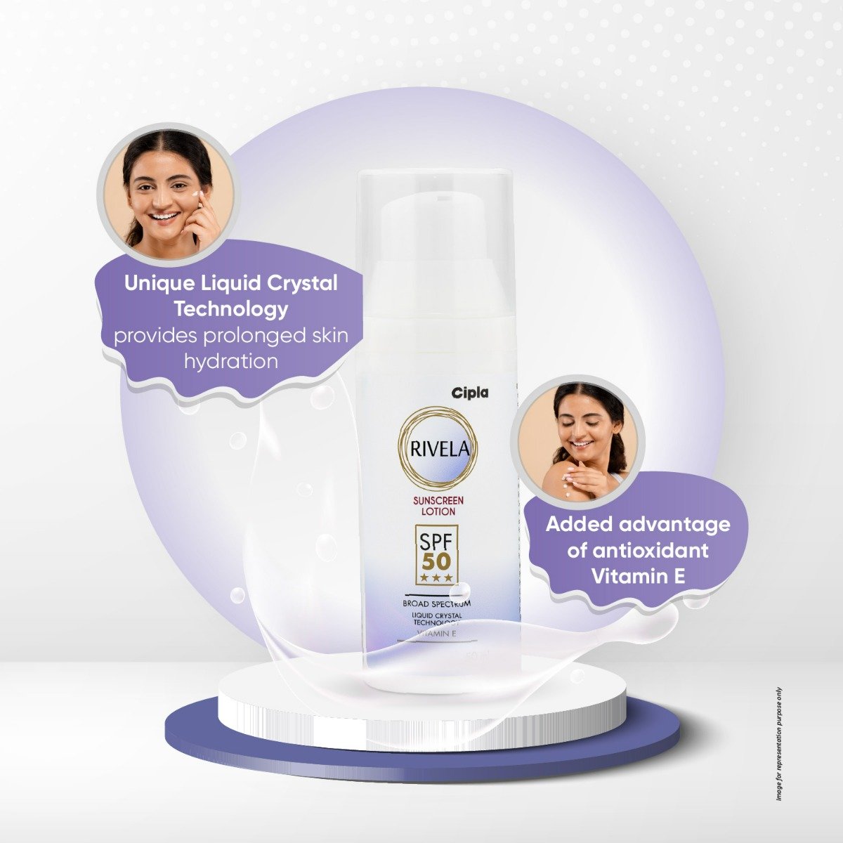 Rivela SPF 50 Sunscreen Lotion 50 ml, Pack of 1 Rivela SPF 50 Sunscreen Lotion 50 ml, Pack of 1