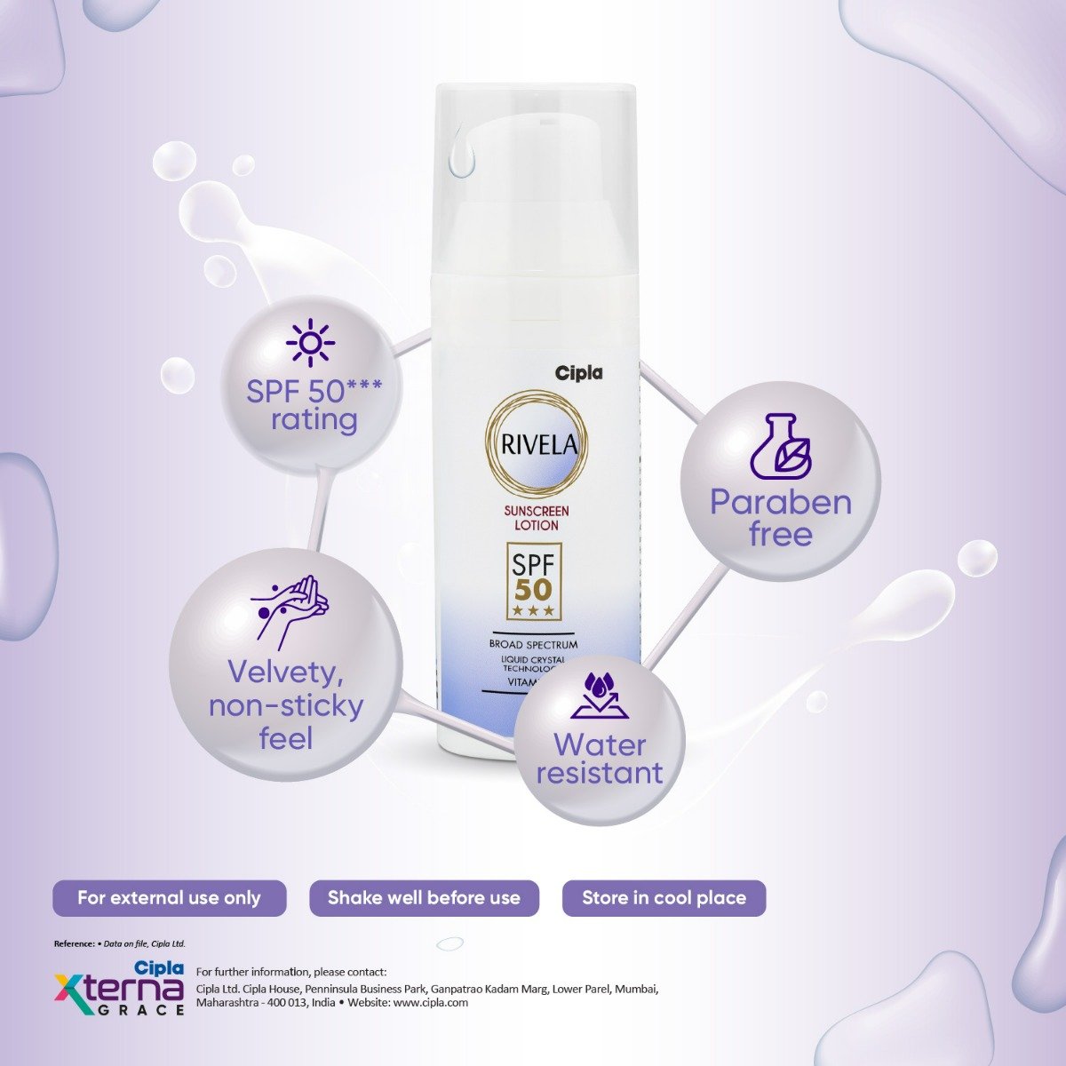 Rivela SPF 50 Sunscreen Lotion 50 ml, Pack of 1 Rivela SPF 50 Sunscreen Lotion 50 ml, Pack of 1