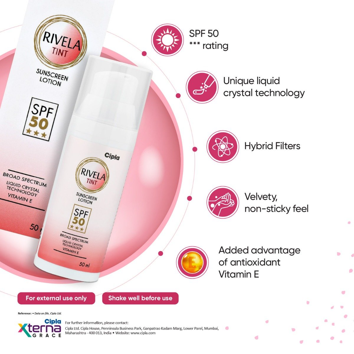 Rivela Tint Sunscreen Lotion 50 ml, Pack of 1 Rivela Tint Sunscreen Lotion 50 ml, Pack of 1