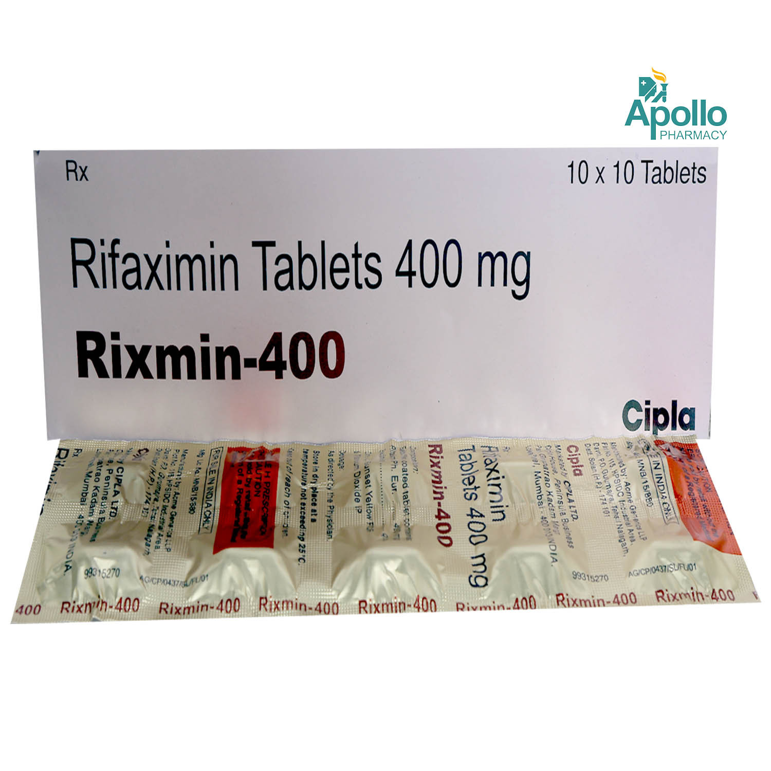 Rixmin 400 Tablet 10's, Pack of 10 TABLETS Rixmin 400 Tablet 10's, Pack of 10 TABLETS