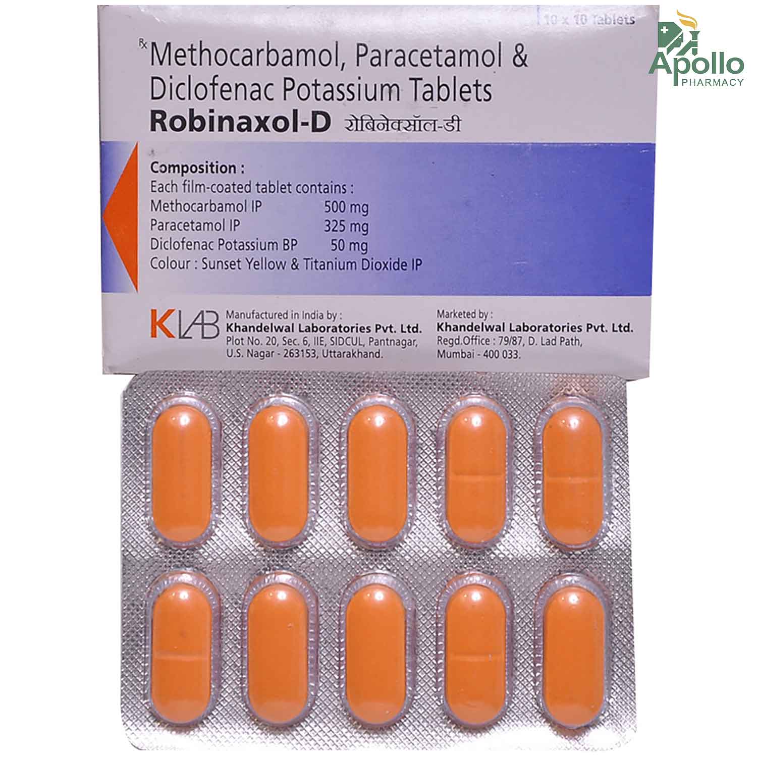 Buy Robinaxol D Tablet 10's Online