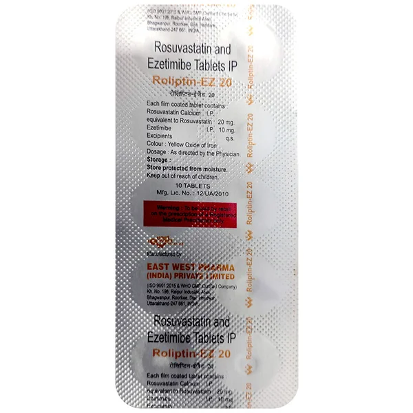 Roliptin-EZ 20 Tablet 10's