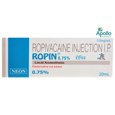 ROPIN 0.75% INJECTION 20ML, Pack of 1 INJECTION