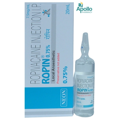 ROPIN 0.75% INJECTION 20ML, Pack of 1 INJECTION