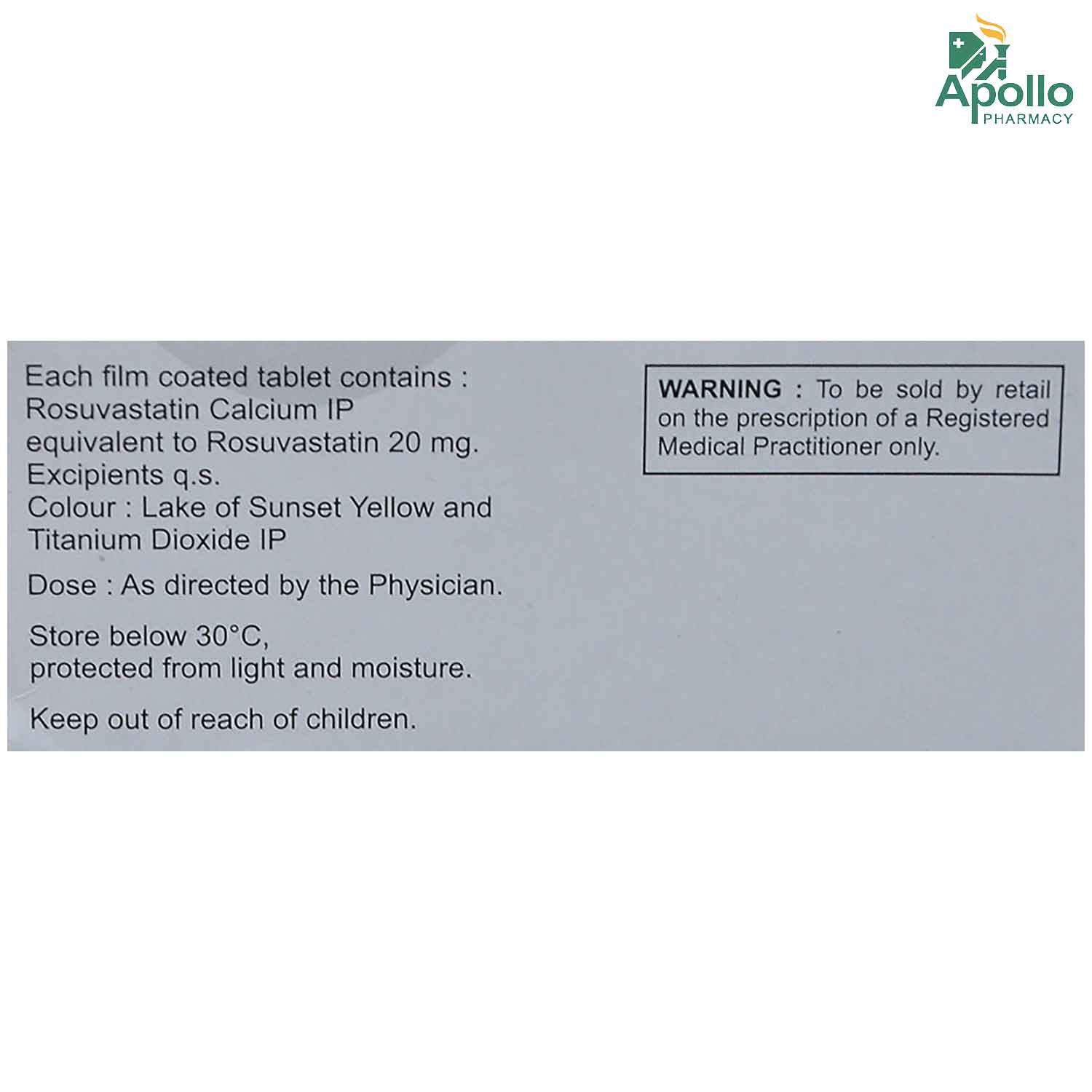 Rosukaa 20 Tablet 10's, Pack of 10 TabletS Rosukaa 20 Tablet 10's, Pack of 10 TabletS