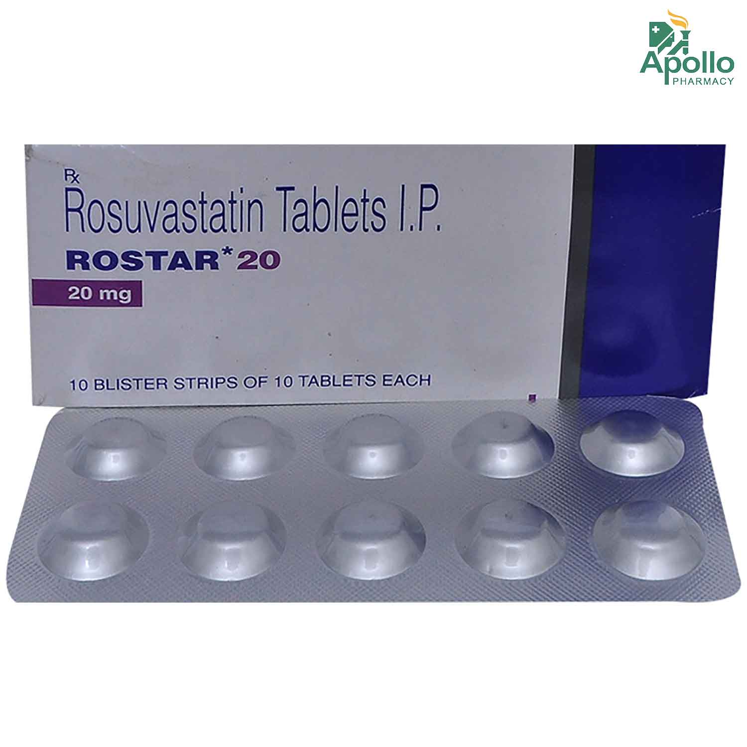 Rostar 20 Tablet 10's, Pack of 10 TABLETS Rostar 20 Tablet 10's, Pack of 10 TABLETS