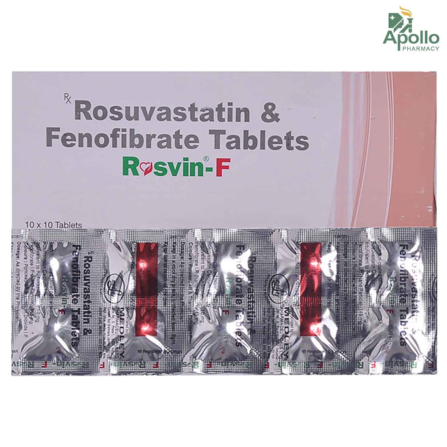 Rosvin F Tablet 10's, Pack of 10 Rosvin F Tablet 10's, Pack of 10