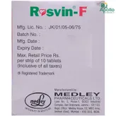 Rosvin F Tablet 10's, Pack of 10 TABLETS