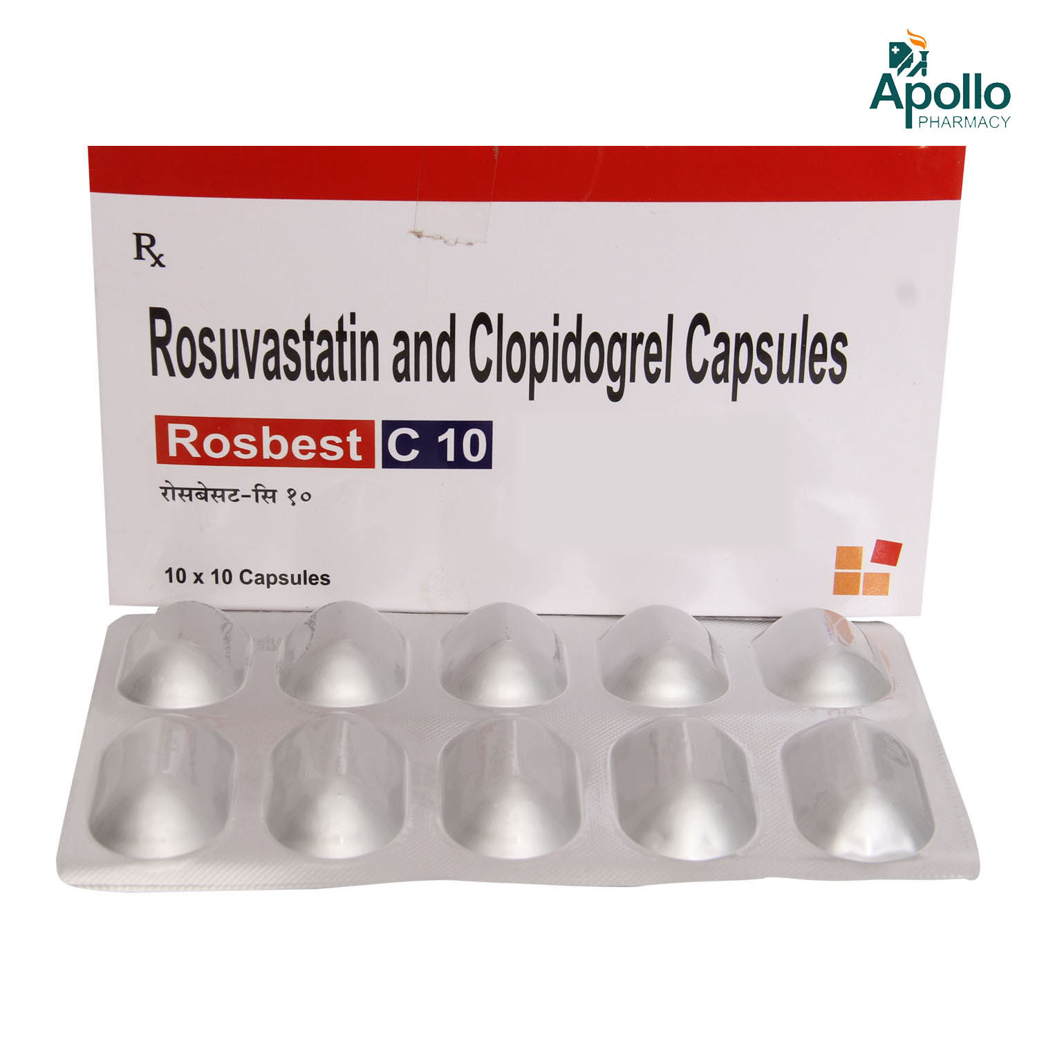 Rosbest C 10 Capsule 10's, Pack of 10 Rosbest C 10 Capsule 10's, Pack of 10