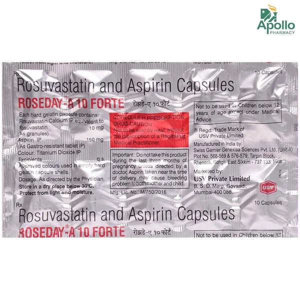 Roseday-A 10 Forte Tablet 10's
