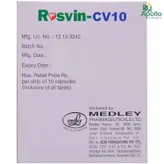 Rosvin-CV 10 Capsule 10's, Pack of 10 CAPSULES