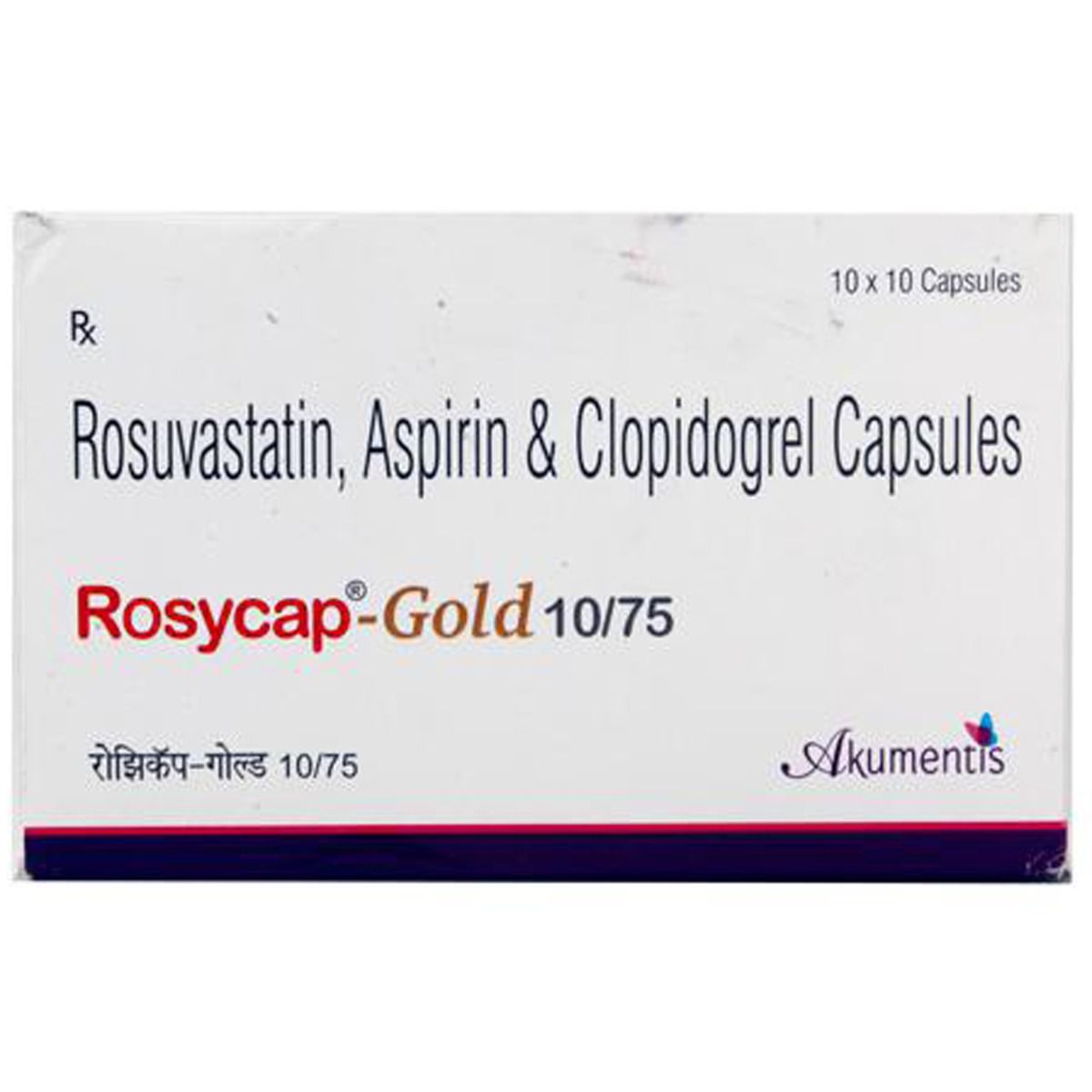 Buy Rosycap-Gold 10/75 Capsule 10's Online