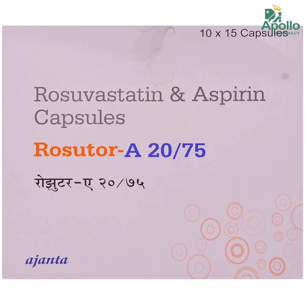 Rosutor-A 20/75 Capsule 15's