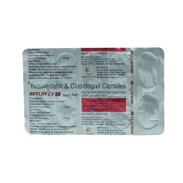 Rosloy-CV 5 mg Capsule 10's