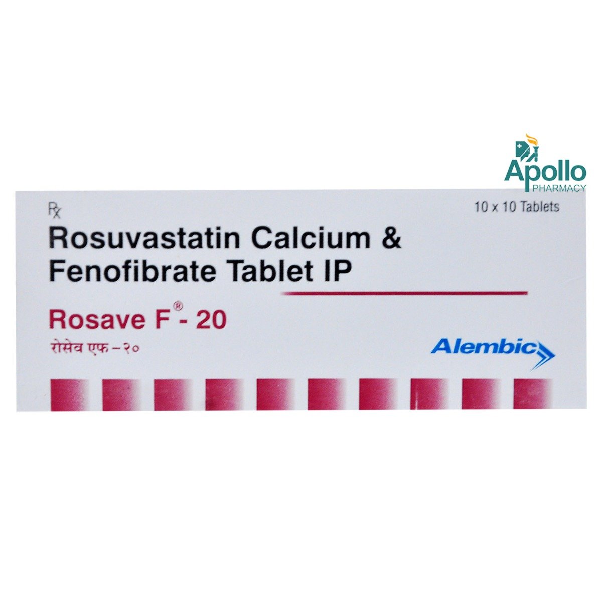 Rosave F-20 Tablet 10's, Pack of 10 Rosave F-20 Tablet 10's, Pack of 10