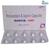 Rosur ASP Capsule 10's, Pack of 10 CapsuleS
