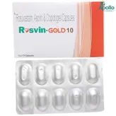 Rosvin Gold 10 Capsule 10's, Pack of 10 CAPSULES
