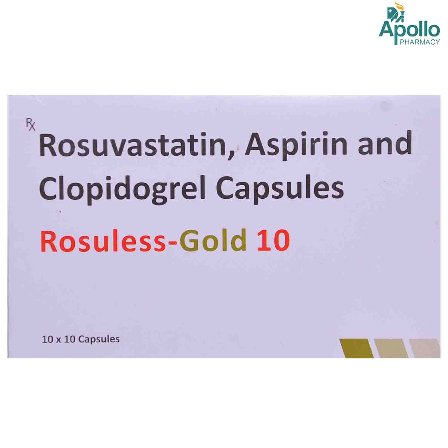 Buy Rosuless Gold Capsule 10's Online