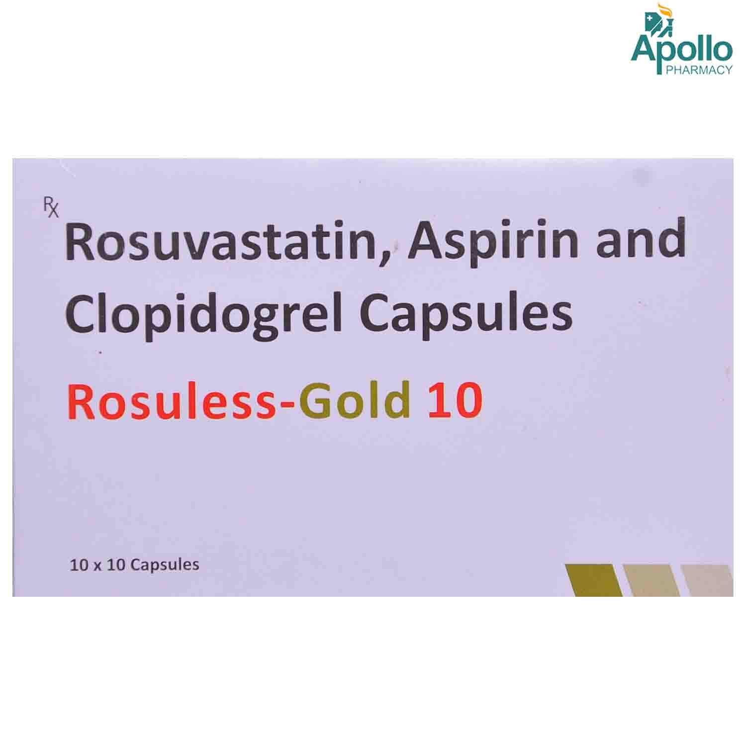 Rosuless Gold Capsule 10's, Pack of 10 CAPSULES Rosuless Gold Capsule 10's, Pack of 10 CAPSULES