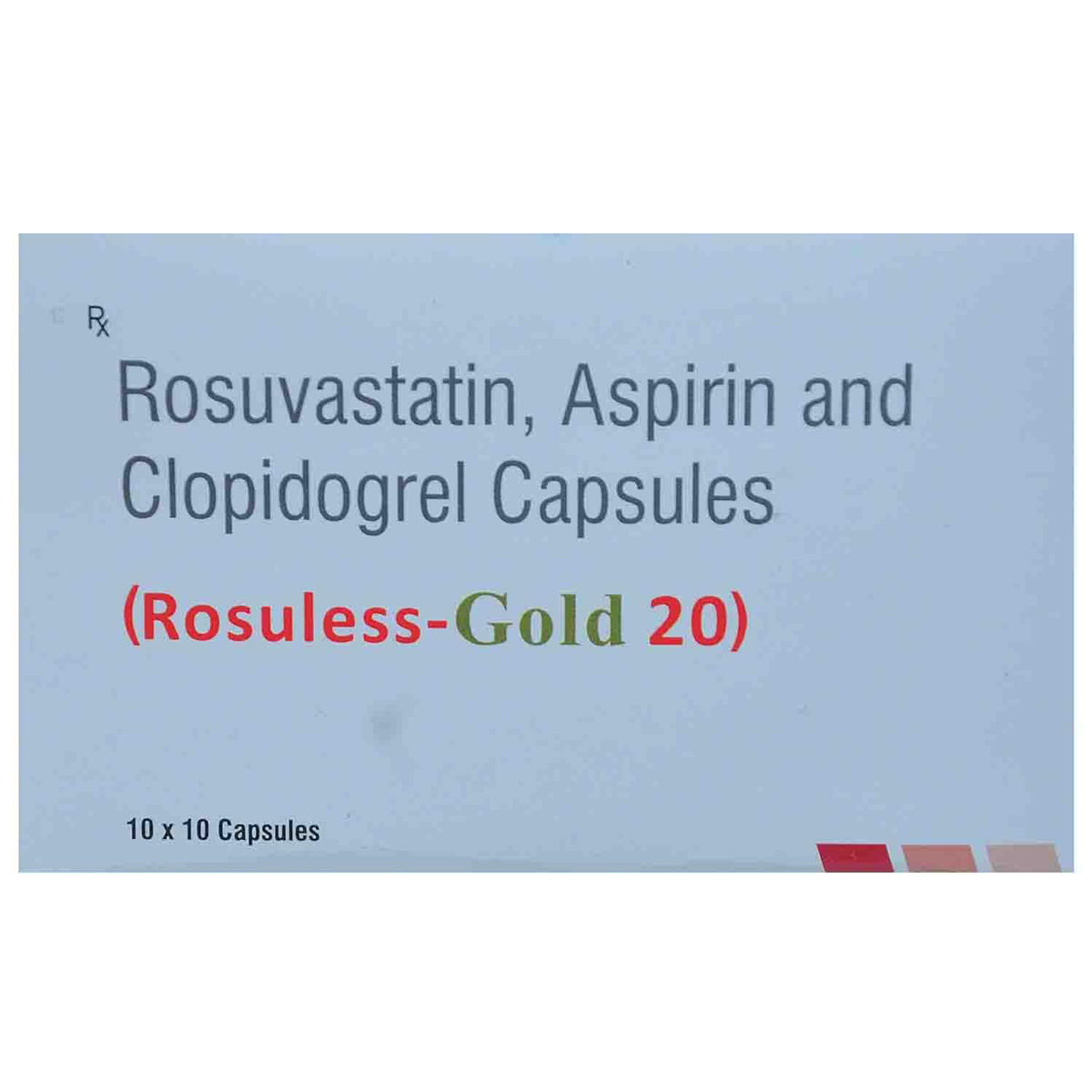 Buy ROSULESS GOLD 20MG CAPSULE 10'S Online