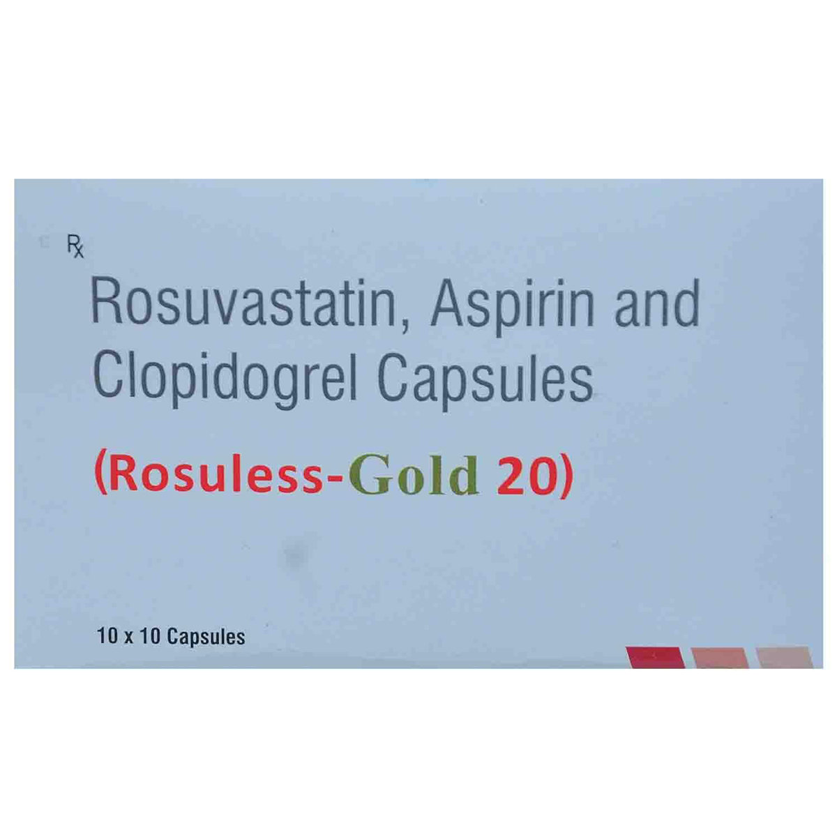 Buy Rosuless Gold 20 mg Capsule 10's Online