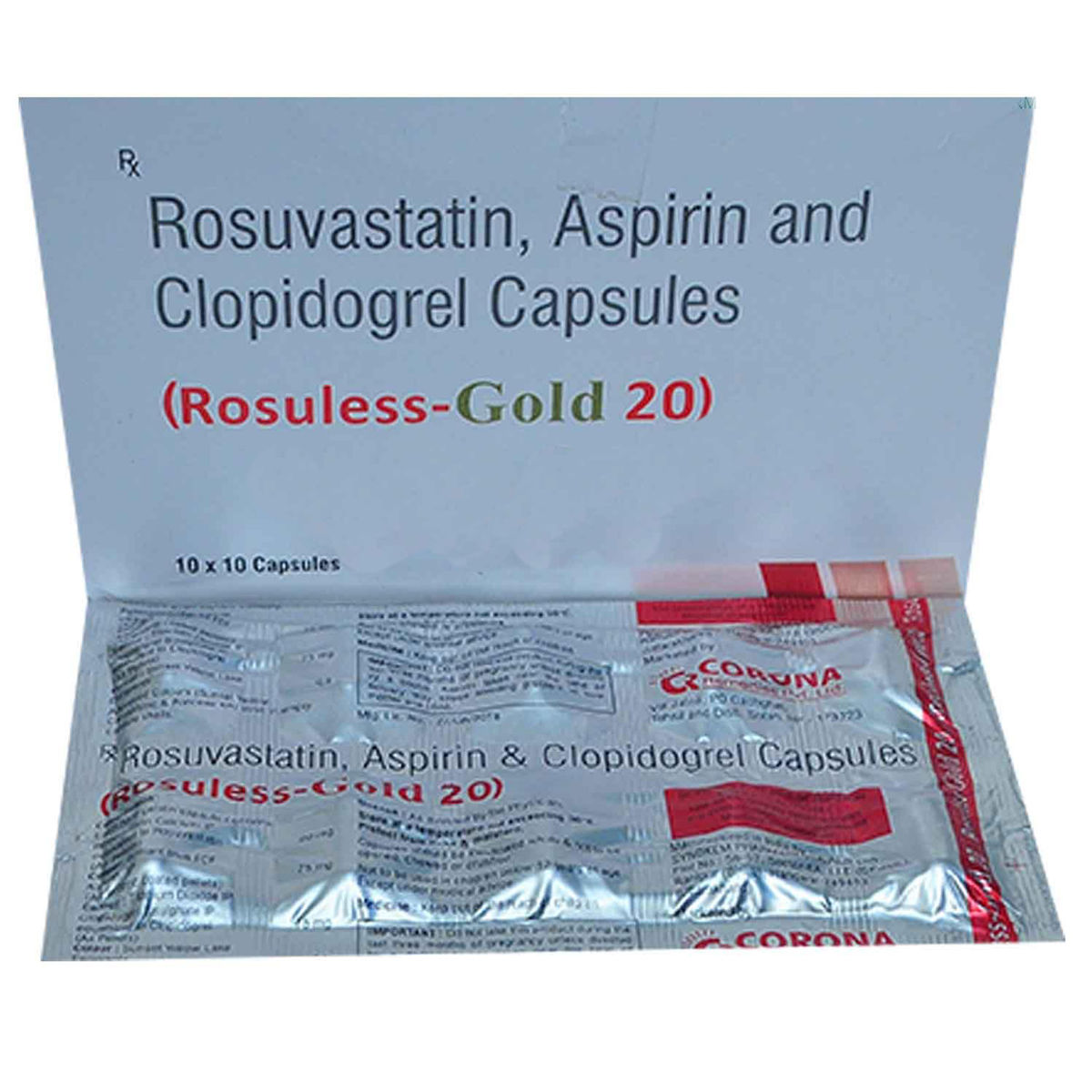 ROSULESS GOLD 20MG CAPSULE 10'S Price, Uses, Side Effects, Composition ...