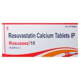 Rosuseez 10 mg Tablet 10's, Pack of 10 TABLETS