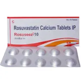 Rosuseez 10 mg Tablet 10's, Pack of 10 TABLETS
