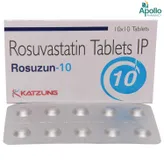 Rosuzun 10mg Tablet 10's, Pack of 10 TABLETS