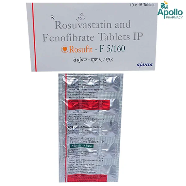 Rosufit-F 5 mg/160 mg Tablet 15's, Pack of 15