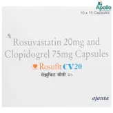 Rosufit CV 20 Capsule 15's, Pack of 15 CAPSULES