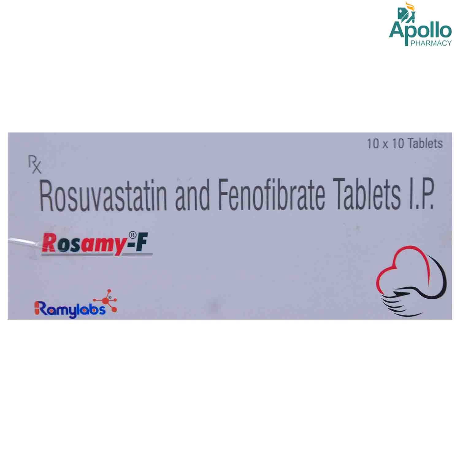 Buy Rosamy-F Tablet 10's Online