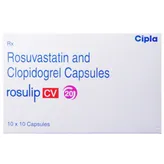 Rosulip Cv 20/75mg Capsule 10's, Pack of 10 CapsuleS