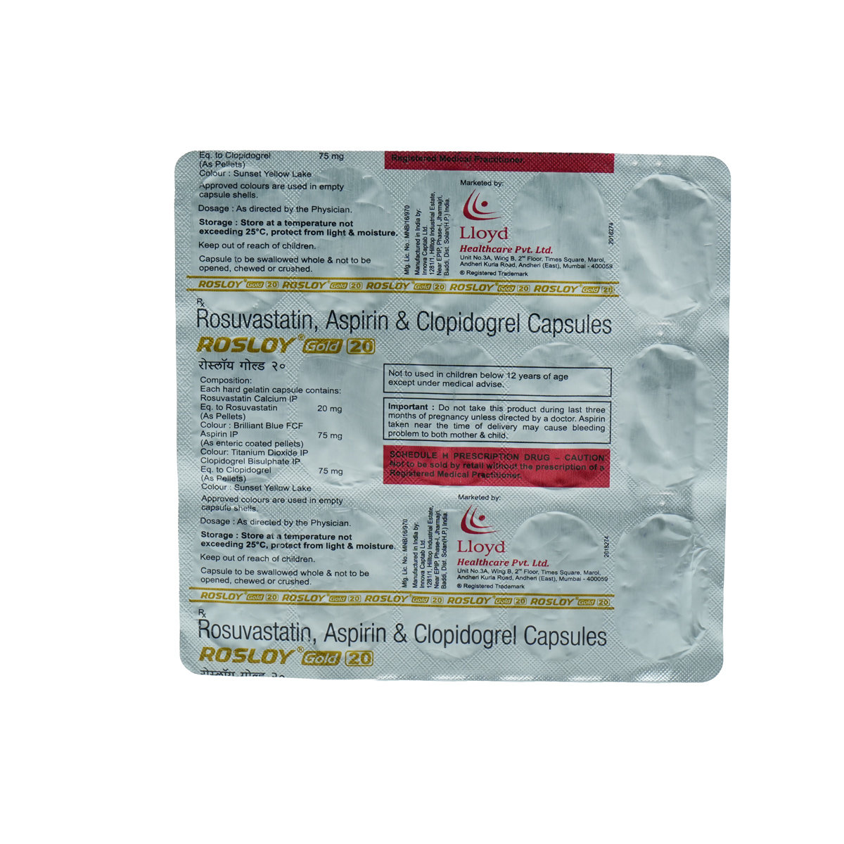 Rosloy Gold 20 Capsule 15`s, Pack of 15 CAPSULES Rosloy Gold 20 Capsule 15`s, Pack of 15 CAPSULES