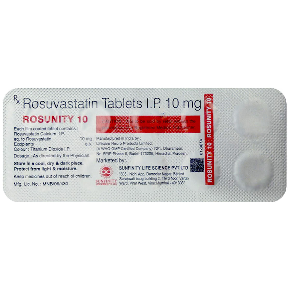 Rosunity 10 Tablet 10's, Pack of 10 Rosunity 10 Tablet 10's, Pack of 10
