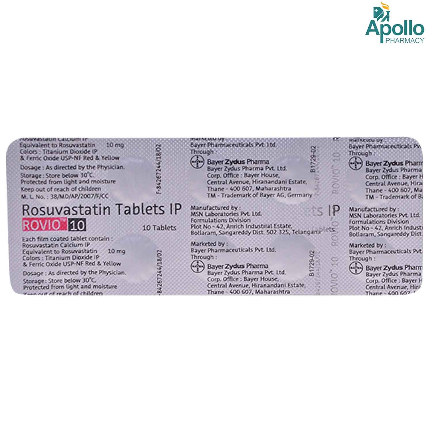 Rovio 10 Tablet 10's, Pack of 10 TABLETS Rovio 10 Tablet 10's, Pack of 10 TABLETS