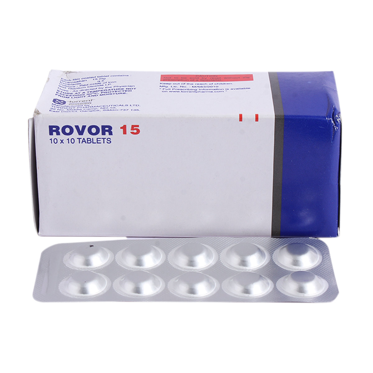 Rovor 15 Tablet 10's, Pack of 10 TabletS Rovor 15 Tablet 10's, Pack of 10 TabletS