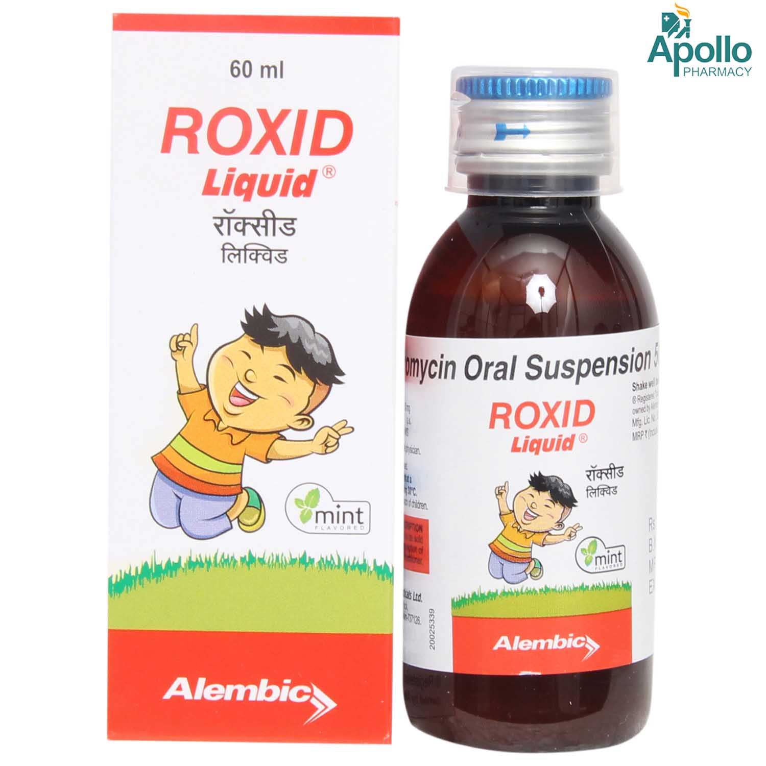 Roxid 50 mg Mint Flavour Liquid 60 ml, Pack of 1 Liquid Roxid 50 mg Mint Flavour Liquid 60 ml, Pack of 1 Liquid