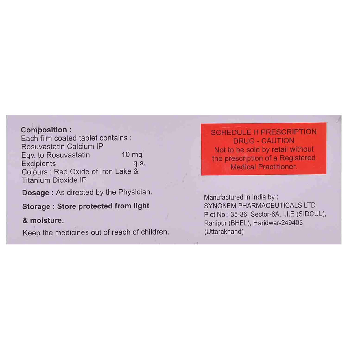 Rozon 10 mg Tablet 10's Price, Uses, Side Effects, Composition - Apollo ...